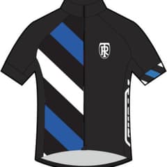 Ritchey Short Sleeve Cycling Jersey Black White Blue