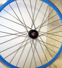Point Single Speed Front Wheel Blue