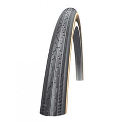 Schwalbe HS180 Rigid Tyre 26x1 1/8 x 1 1/4 650x28/32A Black with Beige Sidewalls - ETRTO 28/32-590