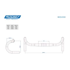 Ritchey WCS Neoclassic Handlebar Di2 31.8mm Blatte Black