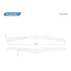 Ritchey Comp Rizer Handlebar 31.8mm 740mm 20mm BB Black