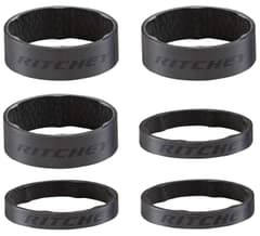 Ritchey Carbon Headset Spacers 1"1/8 3x5mm 3x10mm Matt Carbon