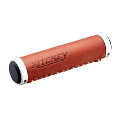 Ritchey Classic Leather Lockring Grips 130mm Brown