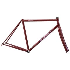 Ritchey Road Logic Steel Frame with Carbon Fork Red Rose Sally's Macarons