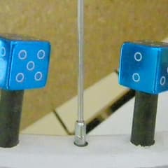 Olympique Dice Valve Caps Sky Blue Pack of 2