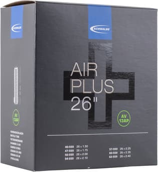 Schwalbe AV13AP Air Plus Inner Tube 26x1.50/2.40 Schrader - ETRTO 40/62-559