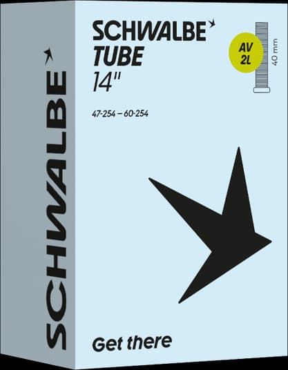 Schwalbe AV2L Inner Tube 14" Schrader - ETRTO 47/60-254