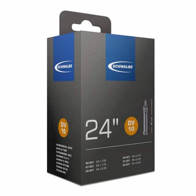 Schwalbe DV10 Inner Tube 24x1.50/2.40 Dunlop - ETRTO 40/62-507/520