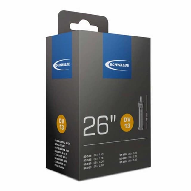 Schwalbe DV13 Inner Tube 26x1.50/2.50 Dunlop  - ETRTO 40/62-559