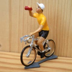 CBG Mignot Model Cyclist Yellow Jersey with Bottle