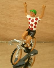 CBG Mignot Model Cyclist Polkadot Jersey with Raised Arms