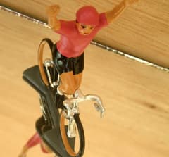 CBG Mignot Model Cyclist Tour of Italy Pink Jersey with Raised Arms
