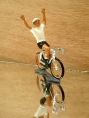 CBG Mignot Model Cyclist Tour of Germany White Jersey with Raised Arms