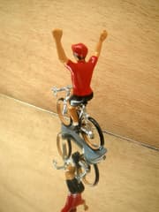 CBG Mignot Model Cyclist Tour of Spain Red Jersey with Raised Arms