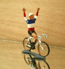 CBG Mignot Model Cyclist French Champion Jersey with Raised Arms