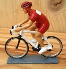 CBG Mignot Model Cyclist Red Jersey Contempory