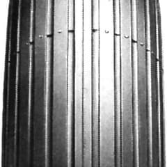 Impac IS300 Ribbed Tyre 200x50 / 8x2 2PR Black - ETRTO 47-93