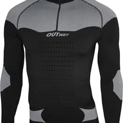 Outwet Deep Impact WP3 Long Sleeve Base Layer Zip Turtle Neck One Size