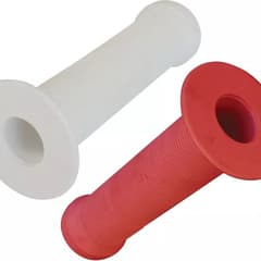 FRM BMX Control Kraton Rubber Grips Red/White Pair