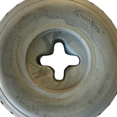 Greentyre HEYMER Cloverleaf Grey Solid Tyre 2.50-3 / 210x65 - 35-38 mm Rim