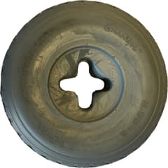 Greentyre HEYMER Cloverleaf Grey Solid Tyre 2.50-3 / 210x65 - 35-38 mm Rim