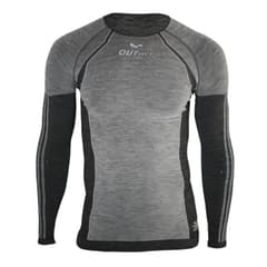 Outwet Islanda Merinos Long Sleeve Round Neck Base Layer Unisex Grey