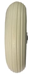 Greentyre Wheel with Leo Solid Tyre Grey 8x2 200x50 Hub Width 60mm  Diameter 8mm