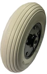 Greentyre Wheel with Leo Solid Tyre Grey 8x2 200x50 Hub Width 60mm  Diameter 8mm