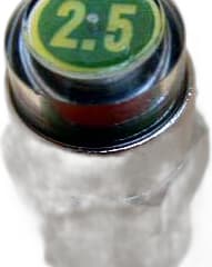 Olympique Schrader Valve Cap Pressure Indicator 2.5 Bar