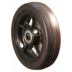 Greentyre Wheel with Marco Solid Tyre 5x1 Black Black Rim