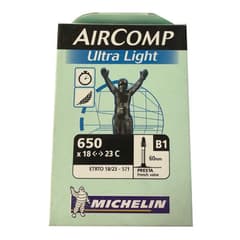Michelin Aircomp Ultra Light Inner Tube 650x18/23 Presta 60 mm - ETRTO 18/23-571