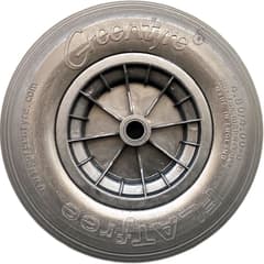 Greentyre NAVI Black Complete Wheel with Solid Tyre 4.80/4.00-8 / 400x100