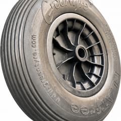 Greentyre NAVI Black Complete Wheel with Solid Tyre 4.80/4.00-8 / 400x100