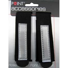 Point Reflective Velcro Straps Black