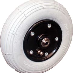 Impac Wheel and Inflatable Tyre 200X50 Plasic Black Rim - For 8mm Axle - Hub Width 60 mm