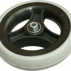 Olympique Solid Wheel 150x33 with Grey Tyre and Black Rim