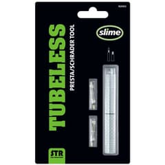 Slime Presta and Schrader Valve Remover with 2 Presta Cores