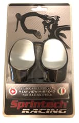 Sprintech Racing Bike Mirrors Pair Black