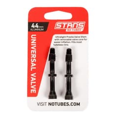 Notubes Stans Aluminium Tubeless Valves 44mm Pair Black