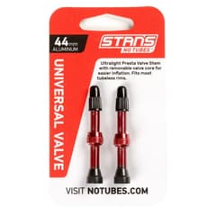 Notubes Tubeless Valves 44mm Red Pack of 2