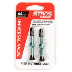 Notubes Tubeless Valves 44mm Aqua Pack of 2