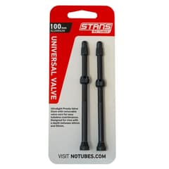 Notubes Tubeless Valves 100mm Black Pack of 2