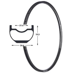 Notubes Gravel ZTR Grail CB7 Carbon Rim 24 Holes