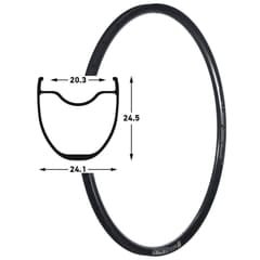 Notubes Gravel ZTR Grail MK3 Rim Black 32 Holes