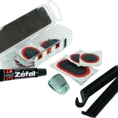 Zefal Universal+ Punture Reparation Kit 8 Patches Glue Scraper Tyre Levers