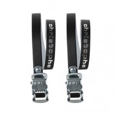 Zefal Christophe Leather Toe Straps Black