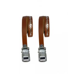Zefal Christophe Leather Toe Straps Brown